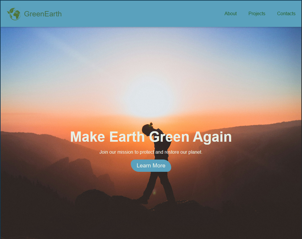 immagine che raffigura la home page del progetto creato per la fine del modulo di start2impact corretto da ai